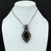 Черный турмалин грубый кулон медная проволока обернутый кулон драгоценный камень кулон ручной работы медная проволока ювелирные изделия свадебный подарок уникальный кулон