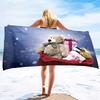 Cartoon Teddy Bear Printing Series Seaside Vacation Beach Towel Swimming Bath Towel Sports Towel