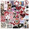 10/ 50pcs  Downtown Girl Y2K Girls Stickers for Notebooks Stationery Scrapbook Kscraft Cute Sticker Scrapbooking Material Craft Supplies