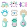 Newborn Baby Rattle Phone Teether Toddler Children Silicone Beads Teething Toys Teethers Kids Infant Molar Stick Bathing Toy