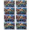 Hot Wheels Monster Truck 1:64 2-Pack Assortment, Set of 8 (2 Cars Per Pack), Boxed, Vehicle Toys, Miniature Cars, Ages 3 and Up, 986P-FYJ64