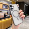 Матовый магнитный чехол Magsafe Translucency для iPhone 16 15 14 13 12 11 Pro Max Plus, прочный противоударный чехол для беспроводной зарядки