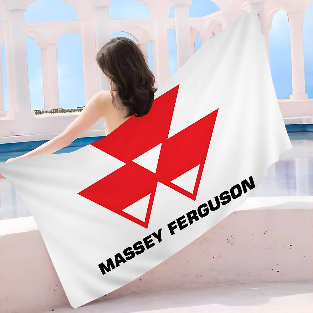 Полотенце для пляжа с трактором Massey Ferguson Цветные полотенца для ванной Микрофибра Быстросохнущее Без песка Пляж Йога Спа Тренажерный зал Бассейн
