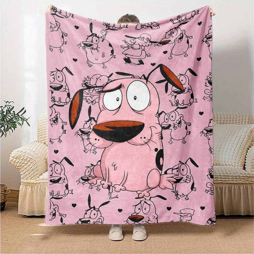 Courage Print Flannel Blanket High Quality Warm Comfortable Cover for All Seasons Perfect for Gifts Home Decor