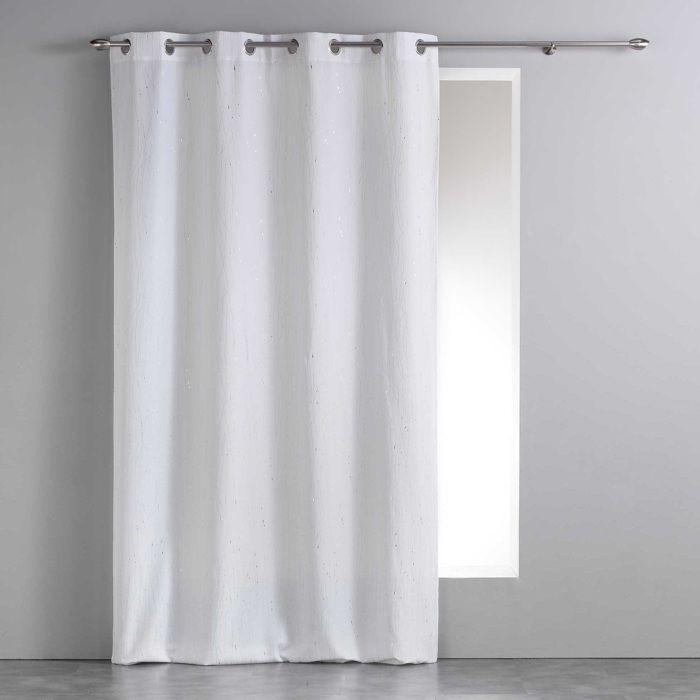 Rideau a oeillets 140 x 260 cm Filliane blanc