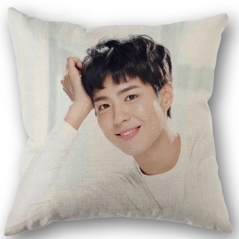 Новая наволочка Kpop с изображением Пак Бо Гома, хлопково-льняная ткань, квадратная наволочка на молнии 45х45 см, свадебная декоративная наволочка
