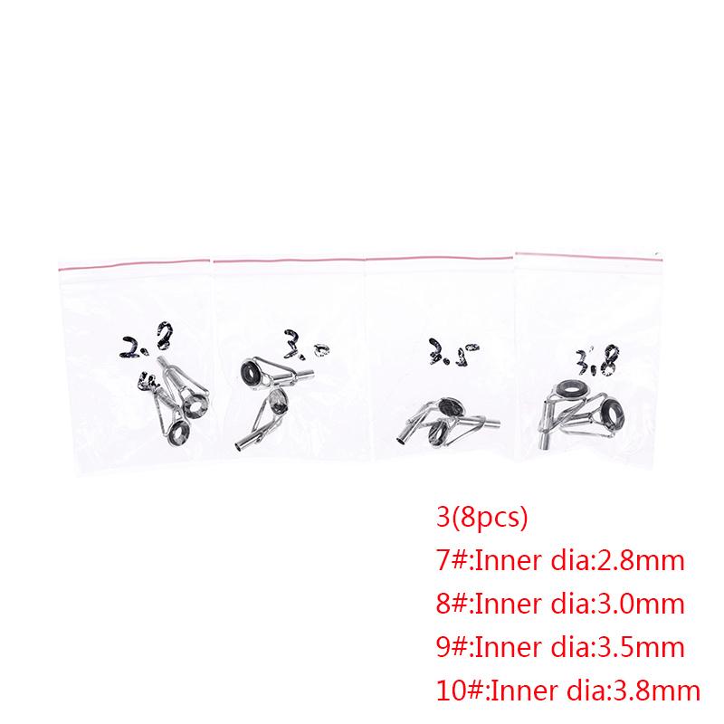 8 шт. удочка из нержавеющей стали, кольцевая направляющая для удочки с комплектом для ремонта кольца