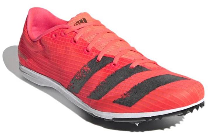 adidas Кроссовки для бега Distancestar с амортизацией и износостойкостью, мужские, красно-черные, EG6175