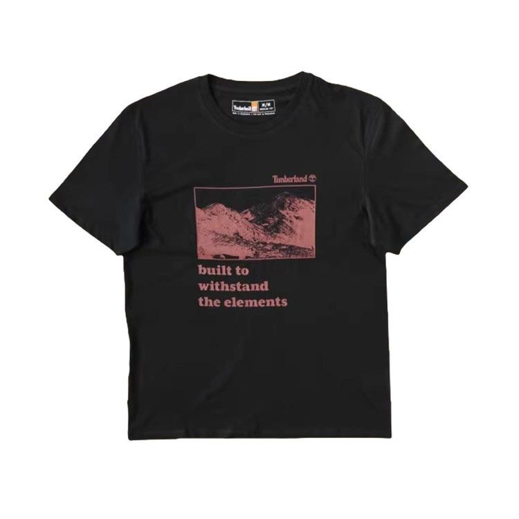 Timberland Lightweight Short Sleeve T-Shirt Unisex Tops Black A2KJ1001