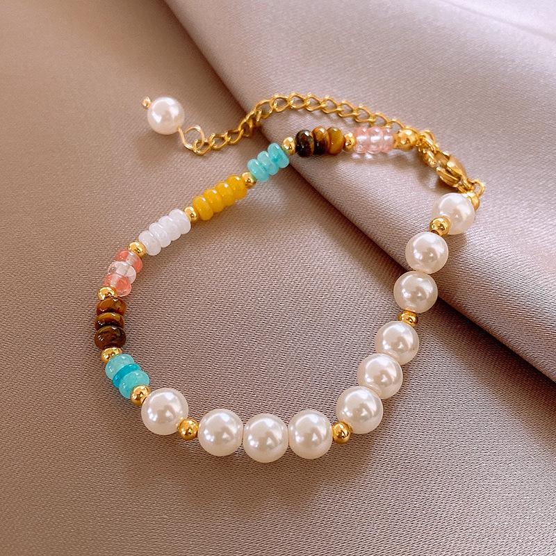 Женский роскошный браслет из натурального камня с бусинами, лидер продаж 2024 года - этнический китайский стиль