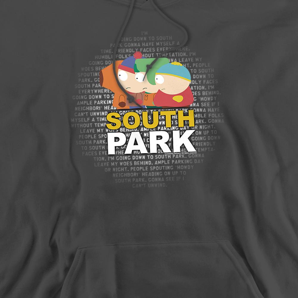 South Park Unisex Adult Song Lyrics Hoodie
