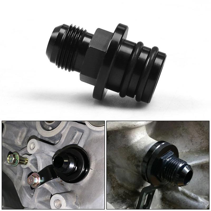 For Honda Acura B16 B18 10AN Oil Catch Can Breather Fitting, Block Plug Adapter Engine Mod Replacement Part