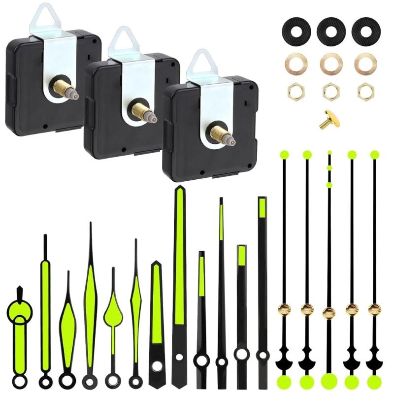 Quartzs DIY Wall Clock Movement Mechanism Battery Operated DIY Repair Parts Replacement with Clock Hands Second Hand