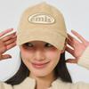 EMIS Rubber Patch Corduroy Ball Cap (Green, Pink, Ash Blue, Beige, Brown, Navy, Black)