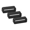 5Pcs Black Watch Strap Keeper Loop Watchband Hoop Silicone Retainer Ring 16mm-30mm Replacement