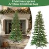Christmas Decorations - 4.5ft Pre-Assembled Glitter Christmas Tree - Artificial Christmas Tree With 350 LED Lights