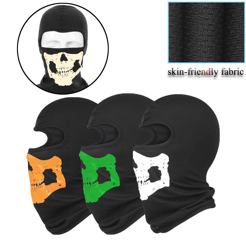 Cycling Windshield Skull Mask Windproof Warm Breathable Moisture Wicking Reflective Hoods