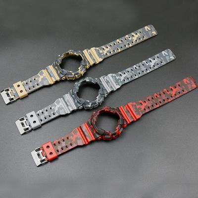 Камуфляжный ремешок из смолы для Casio G-SHOCK GD120 GD100 GA110 GA100, спортивный браслет в рамке GA100 GLS-100, мужской ремешок для часов