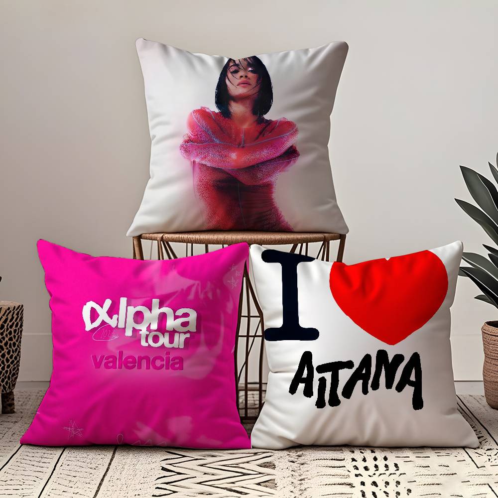 Горячая певица А-Айтана Наволочка Alpha Комфорт Диван-кровать Шелковистая Элегантная Невидимая молния На заказ Декоративная наволочка
