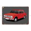 Vaz 2101 Lada 1200 Red Metal Plaque Party Character Living Room Plaques Painting Tin Sign Poster