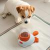 2-in-1 Interactive Dog Treat Dispensing Toy Duck/Cat Shaped Food Puzzle Slow Feeder Toy for Small Medium Dogs Promotes IQ Training