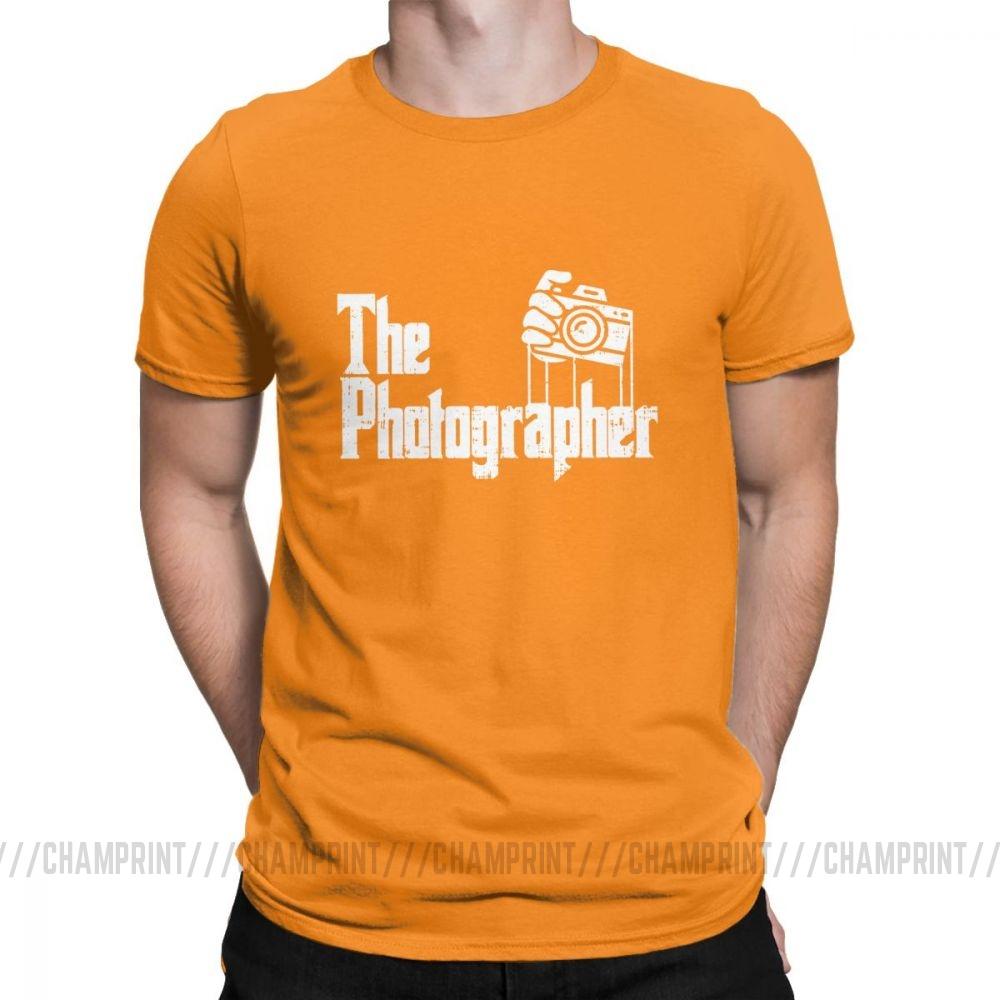 The Photographer T Shirt Men S 100 Cotton Hipster T Shirt O Neck The Godfather Tees