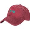 Resting Beach Face Graphic Washed Cotton Baseball Cap Casual Adjustable Sun Hat Unisex