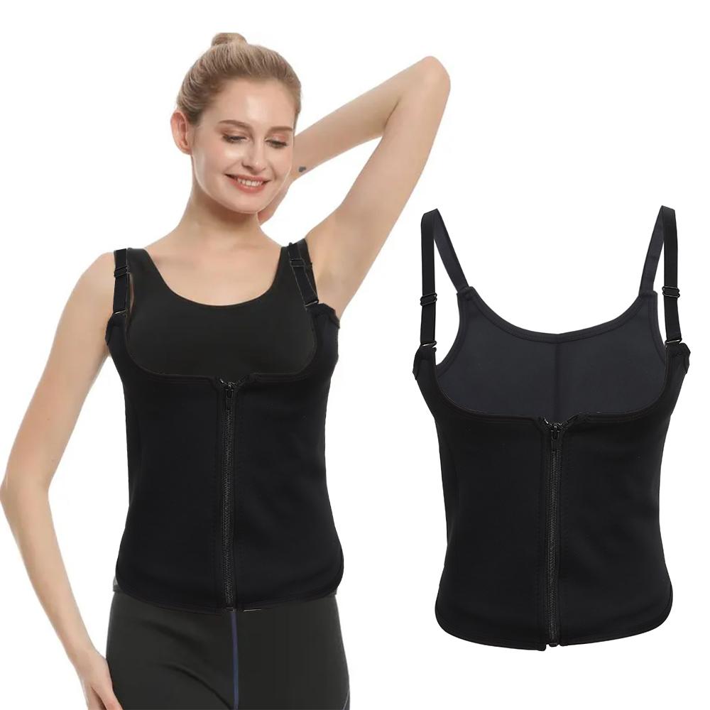 Практичный женский жилет на молнии, пояс для похудения, женский тренажер для талии, корректор фигуры, корсет, утягивающий пояс