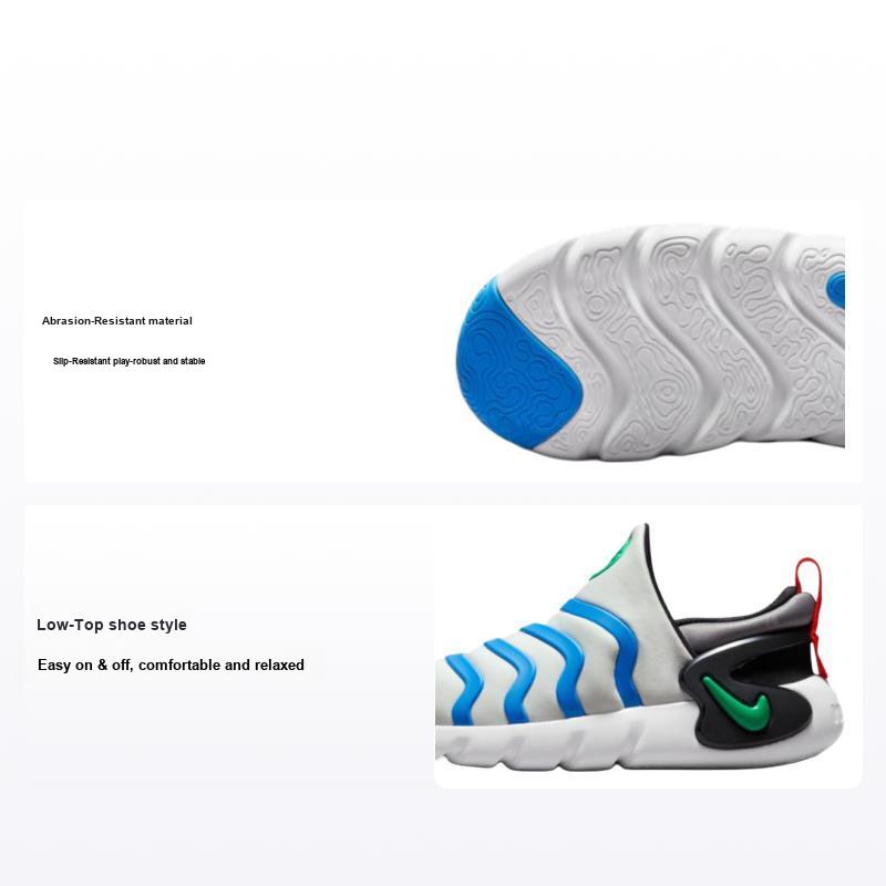 Nike Dynamo Go PS Platinum Photo Синие детские кроссовки Белые чисто-платиновые черные DH3437-004