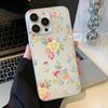 Чехлы для мобильных телефонов iPhone 11 13 15 Pro Max 12 14 Pro Max Чехол для iPhone 16 15 Plus 13 Pro 12 Матовая текстура с рисунком в виде мультяшных цветов