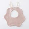 Newborn Cotton Crepe Bibs Cute Rabbit Ear Wavy Edge Saliva Towel Baby Gauze Absorbent Drool Bib