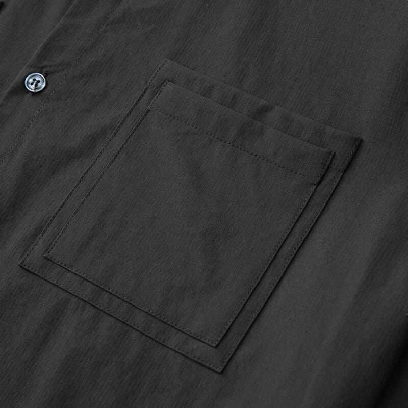 Мужская рубашка большого размера в стиле business casual с коротким рукавом