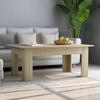 Coffee Table - vidaXL - Sonoma Oak - 100x60x42 Cm - Engineered Wood - Rectangular