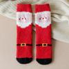 Duck Fashion Design Santa Korean Style Coral Fleece Socks Christmas Hosiery Floor Socks Women Socks