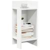 VidaXL Side Table with Shelf White 25.5x27x60 Cm, End Table, Sofa Side Table, Lamp Table, Table 858542