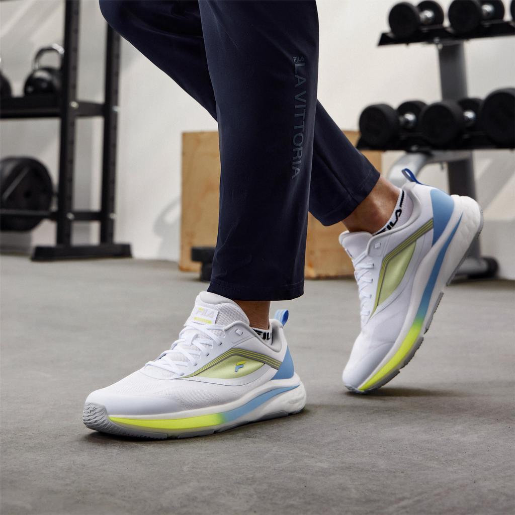 Fila Nuvole 2 Удобные Легкие Низкие Кроссовки для Бега Мужские кроссовки Белый Синий A12M421106FWA