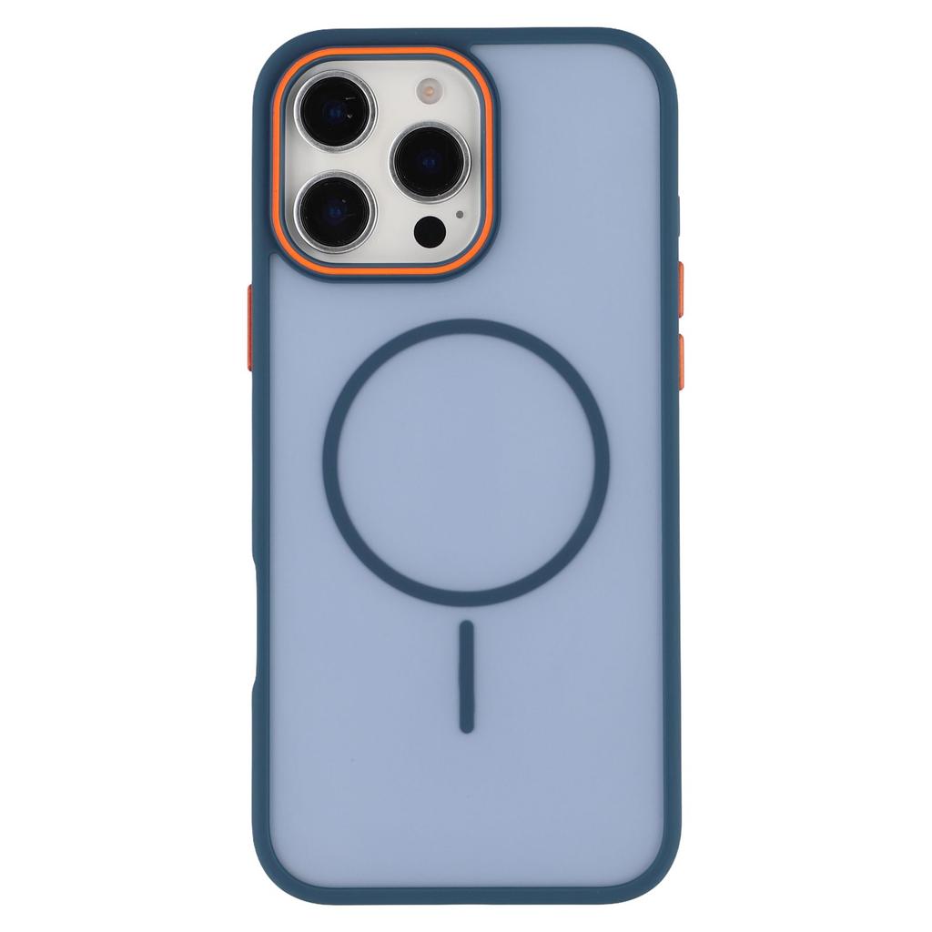 For iPhone 16 Pro Magnetic Case Skin Touch TPU+PC Phone Back Cover