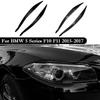 Для BMW 5 серии F10 F11 2015-2017 ABS Накладки на фары автомобиля Брови Веки Отделка Крышка Аксессуары Черный/Под карбон