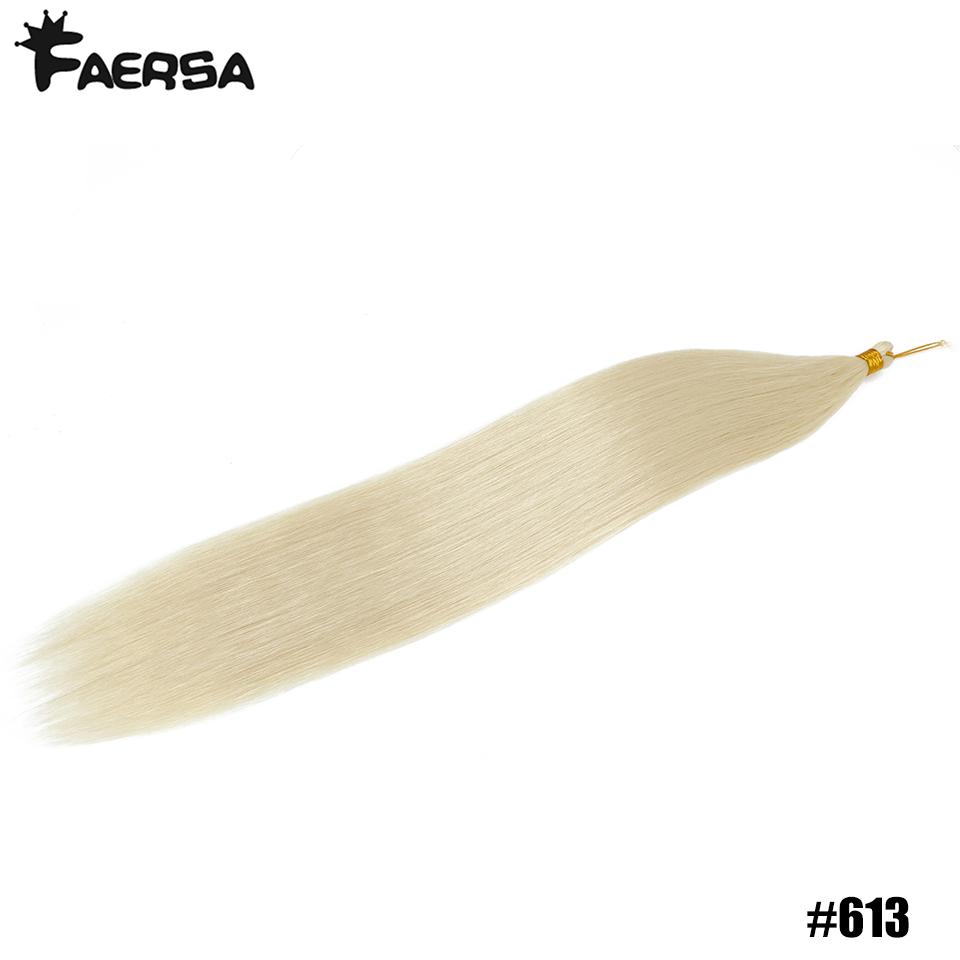 Ariel Straight PonyTail Synthetic Hair 30 Inch Bundles Crochet Braids Ombre Brown Crochet Brading Hair Extensions for Women