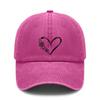 Casual Baseball Cap - Heart & Snowflakes Print Coral Adjustable Breathable Unisex Fashion Cap For Summer Outings, Travel & Daily Wear