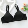 Gathering Stripe Soft Molded Cup Bra for Middle-Aged and Elderly Women