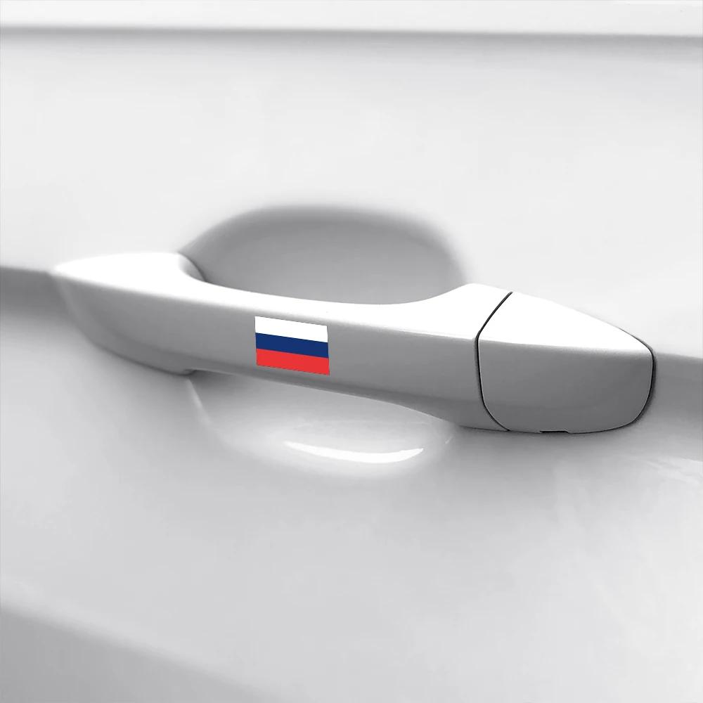 Автомобильная наклейка Флаг России ПВХ Креативные виниловые наклейки Россия Декор для мотоцикла Аксессуары Для Lada Niva Granta Hyundai Kia Renault