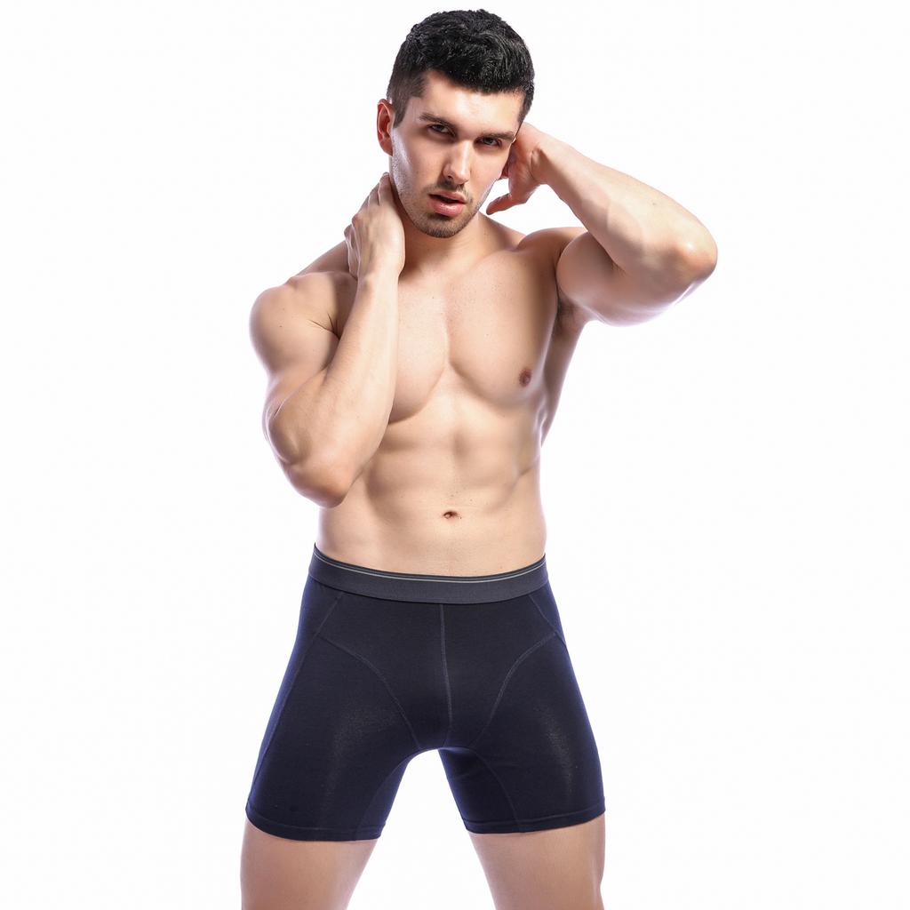 Мужские хлопковые трусы, длинные трусы, мужские боксеры, дышащие трусы ML XL 2XL 3XL