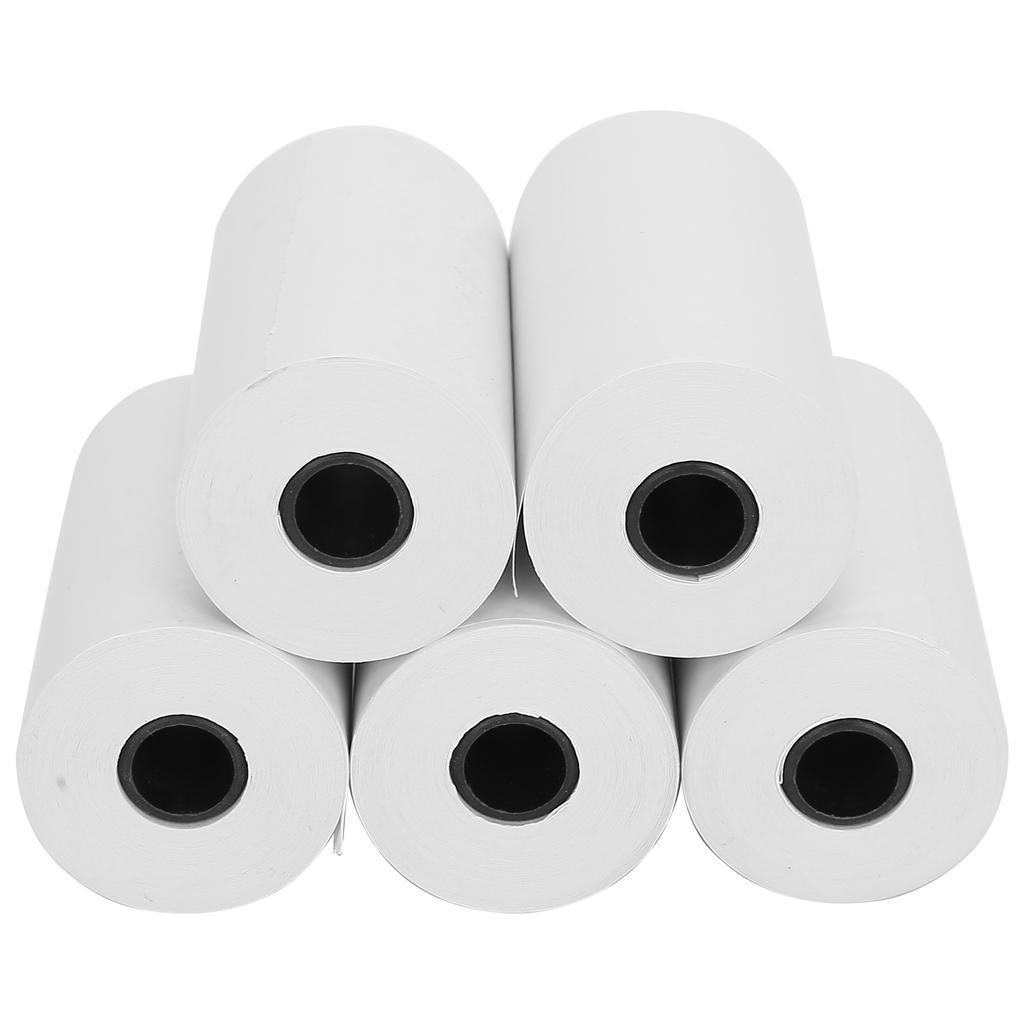5 Rolls Thermal Receipt Paper Roll Thermal Paper for Office Machine Small Printer