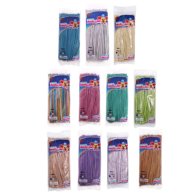 100Pcs Magic Balloons Long Latex Balloon DIY Animal Balloon Ornaments for Wedding Birthday Holiday Party Decoration