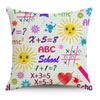 Mathematics, Physics and Chemistry Equations Pillow Cover Personalized Geometric Formula Graffiti Students' Bedside Linen Sleeping Pillow Cover