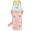 Skater Chikawa Water Bottle 480ml Children's Antibacterial Plastic Child Friendly Lightweight Made In Japan PSB5SANAG-A
