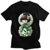 Мужские футболки Kokeshi с принтом японской девочки и сакурой, 100% хлопок, футболки с коротким рукавом, модная футболка