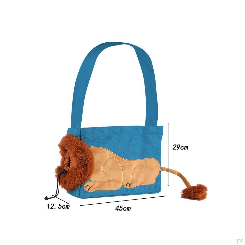 Холщовая маленькая сумка-переноска для домашних животных, дорожная транспортная портативная сумка для котенка, через плечо