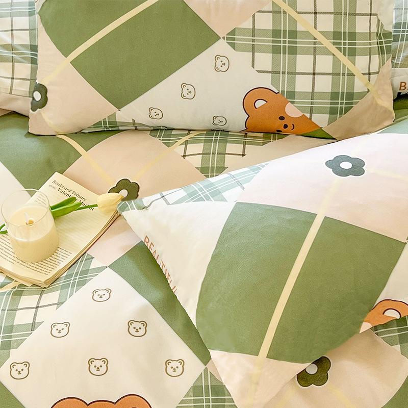 Наволочка Простая наволочка Односпальная студенческая общежитие Постельное белье 48*74см Бытовая